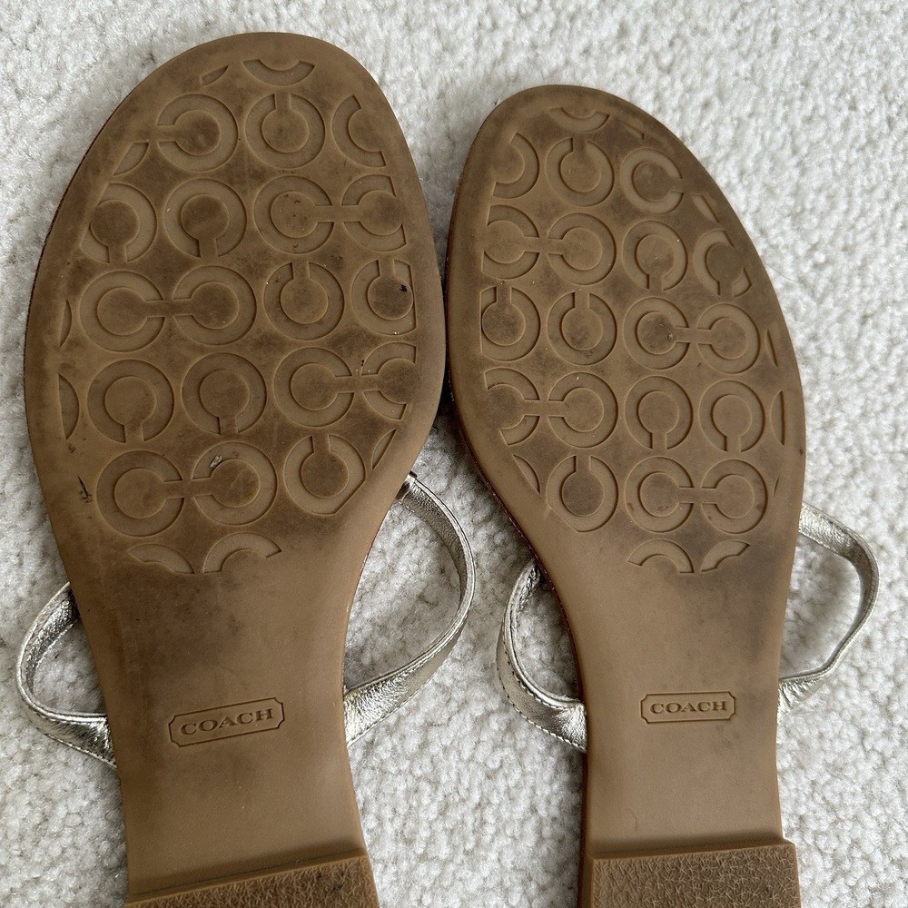 Coach Rachal Thong Tong Sandals Flip Flops Shoes Size 9 B - Picture 14 of 16